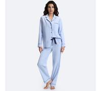 Pigiama effetto chambray, Signatures CLÉLIE Blu 46 (IT) - 42 (FR) Tinta unita