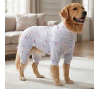 Pigiama estivo per cani per controllare la perdita di pelo - Tutina traspirante ad alta elasticità e copertura completa per animali domestici, tuta estiva anti-morso e anti-insetti per cani di taglia 