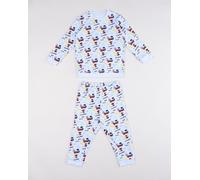 Pigiama felpato due pezzi Spiderman lungo azzurro chiaro bimbo