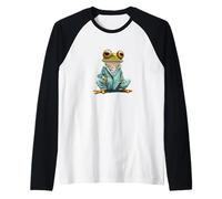 Pigiama Frog: assonnato ma ancora divertente Maglia con Maniche Raglan