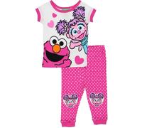 Pigiama In Cotone Per Bambine Con Elmo E Abby Cadabby Di Sesame Street