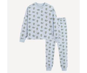 Pigiama in felpa con interno in pile, con stampa con cani Blu 3 anni - 94 cm