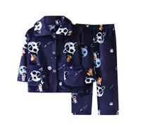 Pigiama in Pile per Bambini e Ragazzi Set Caldo Inverno Autunno Pigiama Pigiama Morbido Set di Pantaloni con Tasche Coordinato Fratello E Sorella