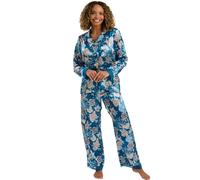 Pigiama In Satin Per Donne Indigo Sky Lydia Con Bottone