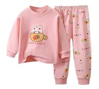 Pigiama Infantile a Manica Lunga Morbido e Confortevole per Il dei più Piccoli con Design Accogliente e Tessuto Traspirante per la Massima comodità Notturna (3-6 Months)