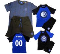 Pigiama Inter Pigiami Estivi Bambino Prodotto Ufficiale FC Inter*Nazionale Personalizzabile con Nome e Numero PS 41401-BS
