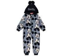 Pigiama intero Disney Mickey Mouse in pile un pezzo bambino con cappuccio 4731