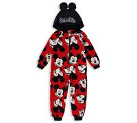 Pigiama intero Disney Mickey Mouse in pile un pezzo bambino con cappuccio 4731