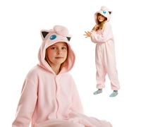 Pigiama intero Kigurumi a tema Pokémon Jigglypuff per bambini (95-105 cm)
