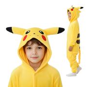 Pigiama intero Kigurumi Costume Pokemon Pikachu Travestimento 95-105cm