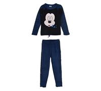 Pigiama invernale lungo donna Disney Mickey Minnie felpa pantalone in pile 3770