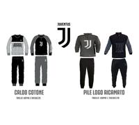 PIGIAMA JUVENTUS INVERNALE UOMO RAGAZZO PILE O CALDO COTONE PRODOTTO UFFICIALE