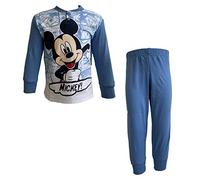 Pigiama Lungo Bimbo in Cotone Mickey Topolino Disney Art. 7802 (Avio, 3 Anni)