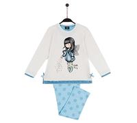 Pigiama Lungo Compatibile con Santoro Gorjuss Bubble Fairy Fata delle Bolle Bambina con Borsetta Scatola Ragazza Donna Taglia S M L XL XXL + Omaggio Portachiavi (XL)