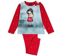 Pigiama Lungo Compatibile con Santoro Gorjuss Stars Christmas Stella di Natale Ragazza Bambina 6 8 10 12 14 16 Anni + Omaggio Portachiavi Paillettes (10 anni)
