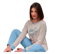 Pigiama Lungo/Corto Donna in Cotone Pyrex