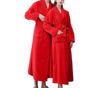 Pigiama lungo da donna, set per autunno e inverno, maglia a nido d'ape, morbido, pigiameria, tuta lunga in flanella, pigiama da donna in cotone in flanella, comodi pigiami da donna, e, L