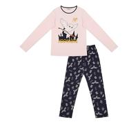 Pigiama lungo da ragazza Harry Potter, Hedwig, Hogwarts Mago, a maniche lunghe, in cotone, pigiama, pigiama da notte, taglia 116 fino a 176, Rosa-Grigio , 176