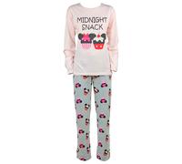 Pigiama Lungo Donna Disney Minnie Mouse Maglia Pantalone Ragazza in Cotone 4733
