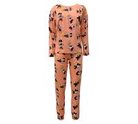 Pigiama lungo donna Disney Minnie Mouse maglia pantalone ragazza in cotone 5693