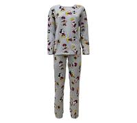 Pigiama lungo donna Disney Minnie Mouse maglia pantalone ragazza in cotone 5693