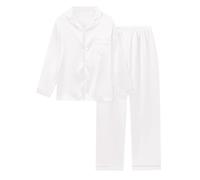 Pigiama Lungo Donna, Pigiama Donna con Bottoni Davanti Pantaloni E Camicia con Bottoni Frontali Lunghe Leggero Ed Elegante Comodo con Tasca Pigiama Donna Invernale per La Casa