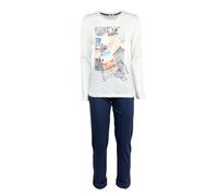 Pigiama lungo donna primaverile Jadea pantalone maglia maniche lunghe 4179