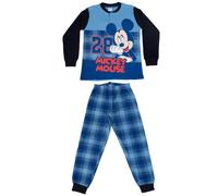 Pigiama lungo Mickey Mouse Blu Scozzese