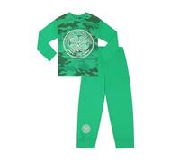 Pigiama lungo mimetico Celtic Football Club per ragazzi, Verde, 14-15 Years