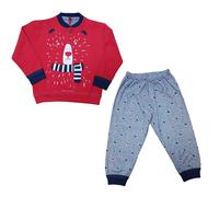 Pigiama lungo serafino Borlato bambino Cotone Pettinato 100% BIP BIP 6947