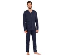 Pigiama lungo uomo 100% caldo cotone Aperto tasche senza polsini Marca linclalor