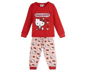 Pigiama Manica Lunga Single Jersey Hello Kitty ROSSO - 12 Anni | FEMMINA CERDà