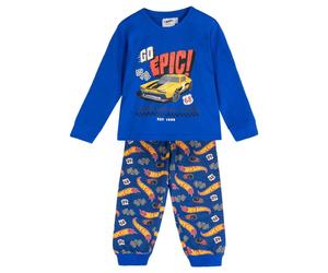 Pigiama Manica Lunga Single Jersey Hot Wheels BLU - 4 Anni | MASCHIO CERDà
