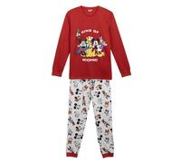 Pigiama Manica Lunga Single Jersey Mickey Mouse ROSSO - S | FEMMINA CERDà