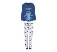 Pigiama Manica Lunga Single Jersey Stitch BLU - L | FEMMINA CERDà