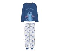 Pigiama Manica Lunga Single Jersey Stitch BLU - XL | MASCHIO CERDà