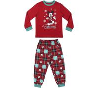 PIGIAMA MANICA LUNGA SINGLE NATALE JERSEY MICKEY MIS. 8 ANNI 128 CM