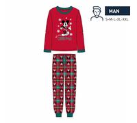 PIGIAMA MANICA LUNGA SINGLE NATALE JERSEY MICKEY MOUSE MIS. XL 48-50 UOMO