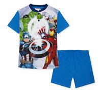 Pigiama Marvel Avengers corto per bambino in cotone leggero a maniche corte 7077