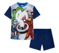 Pigiama Marvel Avengers corto per bambino in cotone leggero a maniche corte 7077