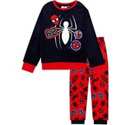Pigiama Marvel Spiderman Invernale Bimbo in Pile Ufficiale e Ricamo Bambino 4601