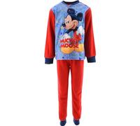 Pigiama maschile Mickey Mouse in Caldo pile Invernale per Bambino e Ragazzo. (3 anni, HW2132 rosso)