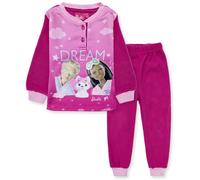 Pigiama Mattel Barbie micropile invernale lungo per bambina maniche lunghe 7000