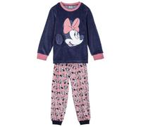 Pigiama Minnie Disney Completo da Notte per Bambini Maglia Maniche Lunghe Pantaloni Lunghi in Pile Coral