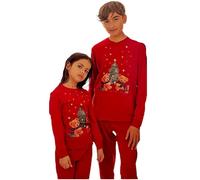 Pigiama Natale Famiglia Uomo Donna Bambino Bambina Ragazzo Caldo cotone interlok
