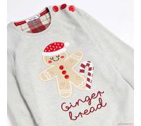 Pigiama Natalizio Bimba in caldo cotone omino di pan di zenzero Admas 56214