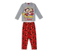 Pigiama natalizio Disney Mickey Mouse lungo maniche lunghe cotone bambina 5574