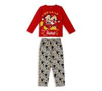 Pigiama natalizio Disney Mickey Mouse lungo maniche lunghe cotone bambina 5574