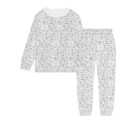 Pigiama natalizio per bambini fai da te dipinto a mano da colorare Set di pigiama creativo per bambini Abbigliamento per la casa può indossare dopo aver giocato morbido set da notte festivo indumenti