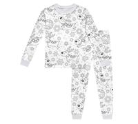 Pigiama natalizio per bambini fai da te dipinto a mano girocollo manica lunga pantaloni pigiama set per bambini gioco creativo abbigliamento per la casa abbigliamento da notte morbido pigiama festivo